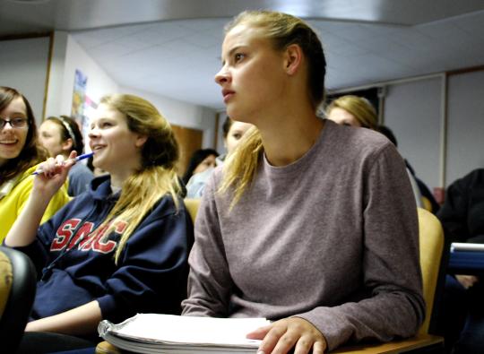 SSU club president and treasurer in class