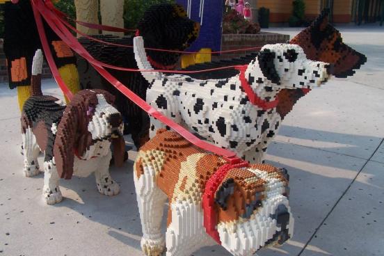 Lego Dogs walking