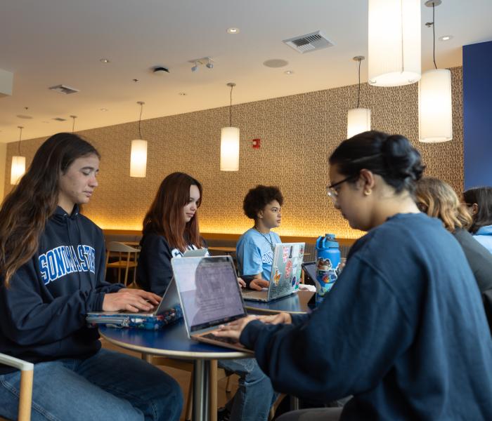 Students looking for online resources