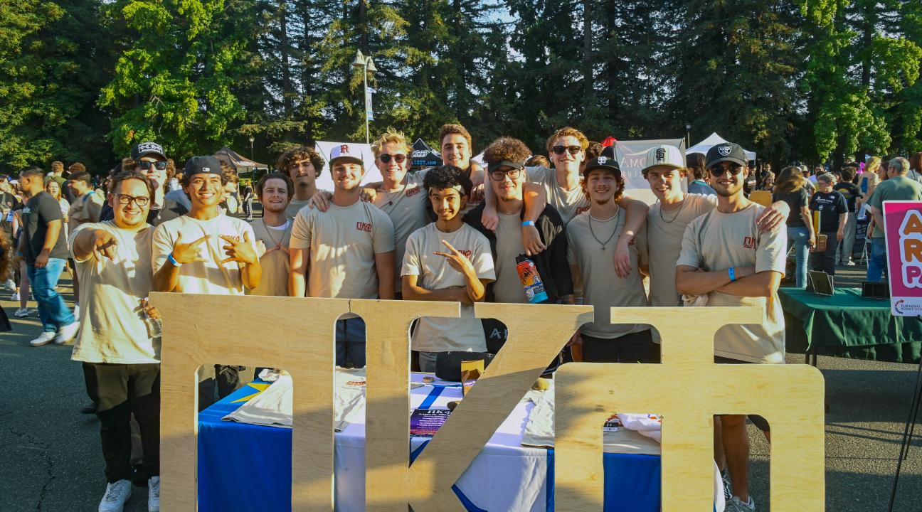 Fraternity tabling at SSU big nite