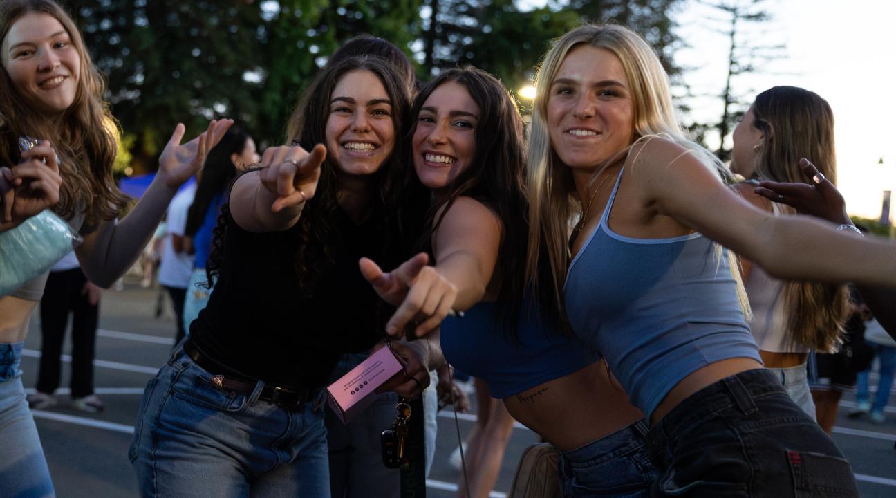 3 Students posing for a photo