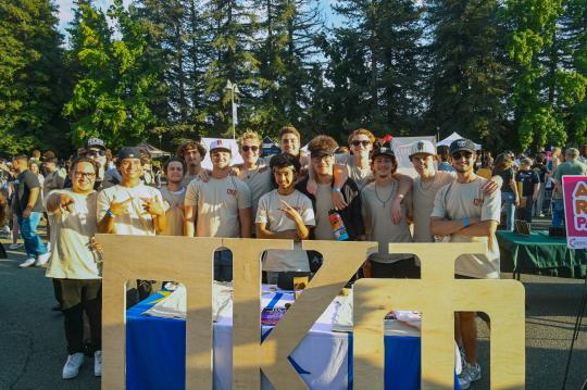 Fraternity tabling at SSU big nite