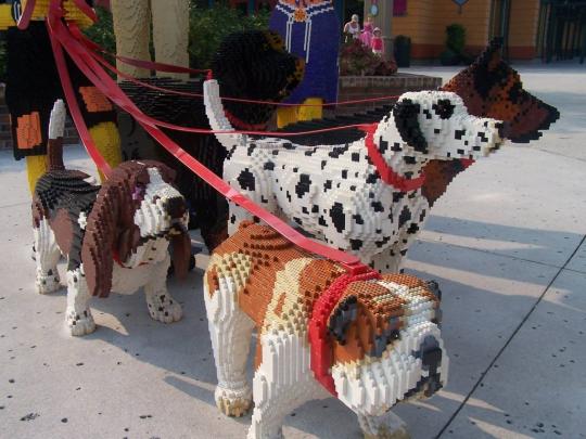 Lego Dogs walking