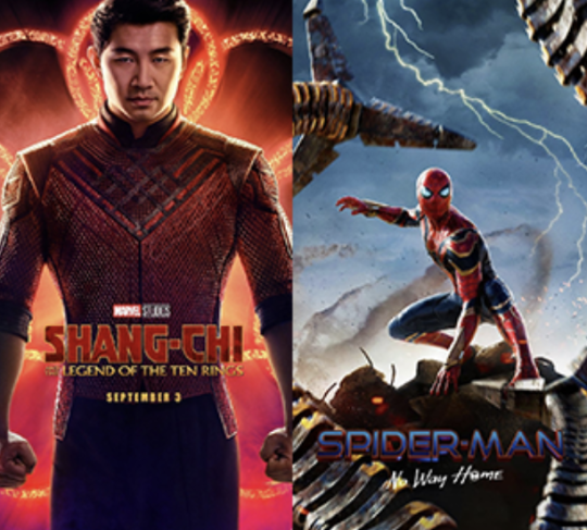 Shang-Chi and Spiderman cover posters